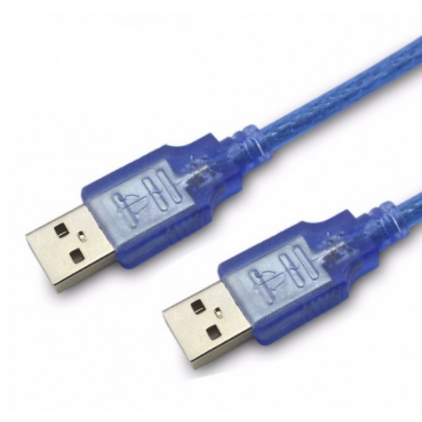 Кабель USB 2.0 RITAR AM/AM, 5.0m, прозорий синій