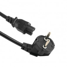 Кабель живлення Schuko PC-186 CEE7/7-IEC C5, 1.8M, 0.75mm, для ноутбука, OEM Q80 МЕДЬ!!!
