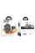 Автоутримувач HOCO H20, кріплення на скло, затискач 55-85мм, Black, Box