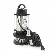 Занурювальний насос, 370W, 220V, 2 м³/год, підйом 10 м, 25мм, нержавіюча сталь, 380х195х200мм, 4,3 кг + перехідник