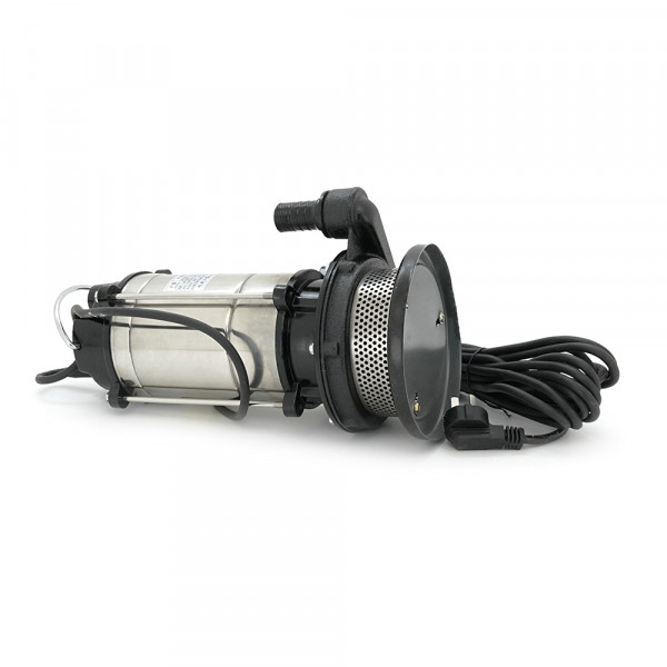 Занурювальний насос, 750W, 220V, до 1.5 м³/год, підйом до 18 м, 25 мм, нержавіюча сталь, 410х200х235 мм, 7,67 кг. + перехідник
