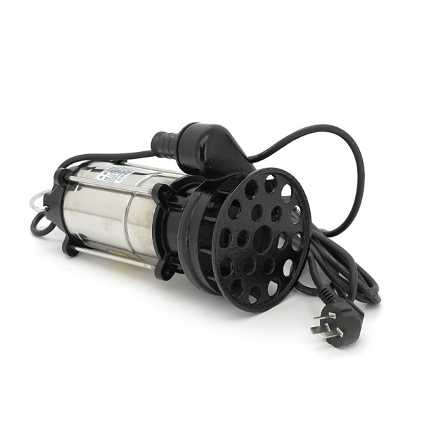 Занурювальний насос, 370W, 220V, до 5 м³/год, підйом до 5 м, 40 мм, нержавіюча сталь, 390х175х190мм, 5.825 кг + перехідник