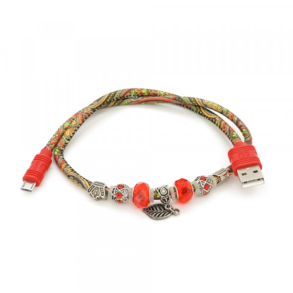 Кабель iKAKU POTALA series for micro, Red, довжина 0.5м, 2.4A, BOX