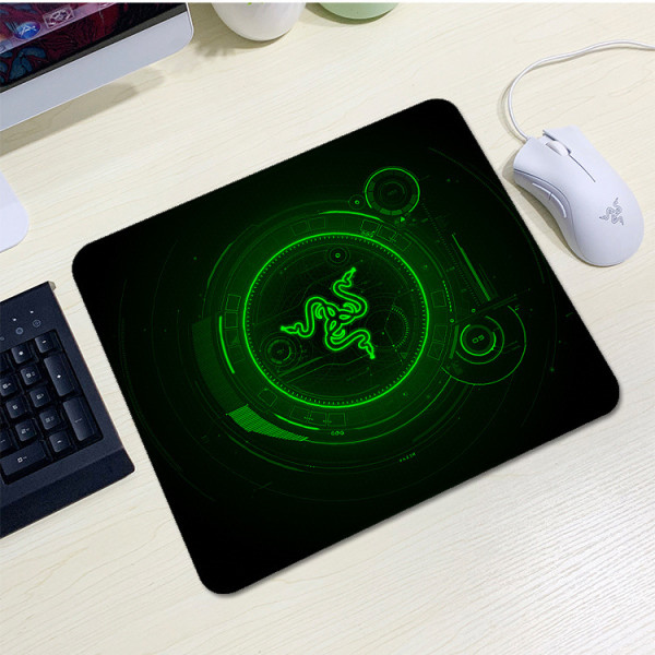 Килимок 200*240 тканинний RAZER 14, товщина 2 мм, колір Black/Green, Пакет