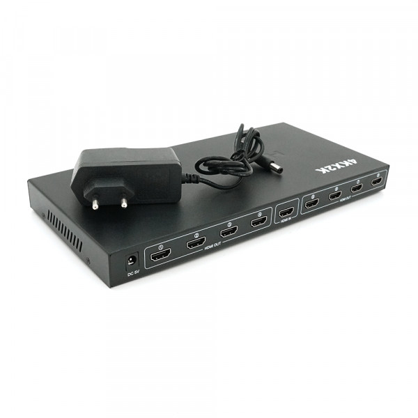 Активний HDMI спліттер 1 => 8 портів, 4K X 2K, 1080р, 1,4 версія, Box