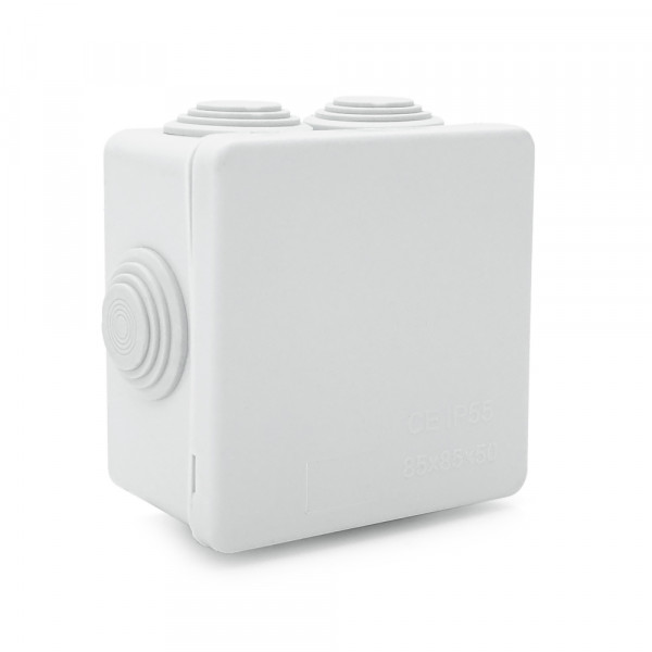 Коробка розподільна зовнішня YOSO Т40 85х85х50 IP55 колір білий  (85*85*50), Q200