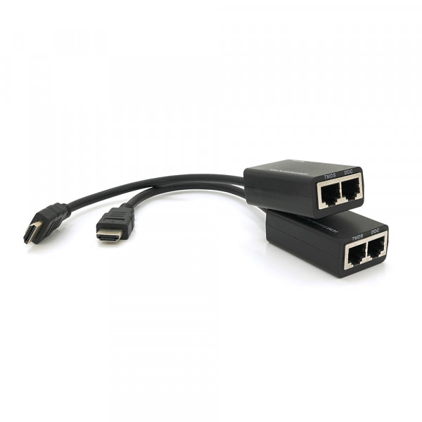 Подовжувач HDMI сигналу пасивний через 2 виті пари 2 CAT-5e/CAT-6e до 30m, ціна за пару