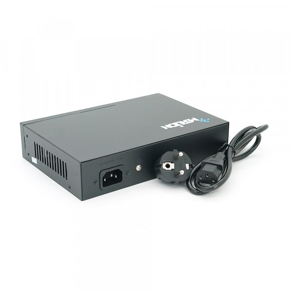 POE комутатор Merlion 8 POE 10/100 + 1Single Fiber Tx1310nm 20km + вбудований блок живлення 52V 2.3A
