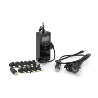 Універсальне АЗП 90W, корпус - пласт, ручне регулювання, 8 роз'ємів,LCD - дисплей, BOX