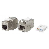 Модульний роз'єм OK-net Кат.6 FTP (180 °, toolless)