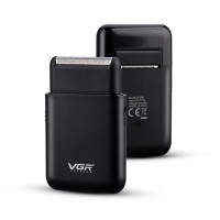Електробритва VGR V-390 BLACK, шейвер, висувний триммер, Box