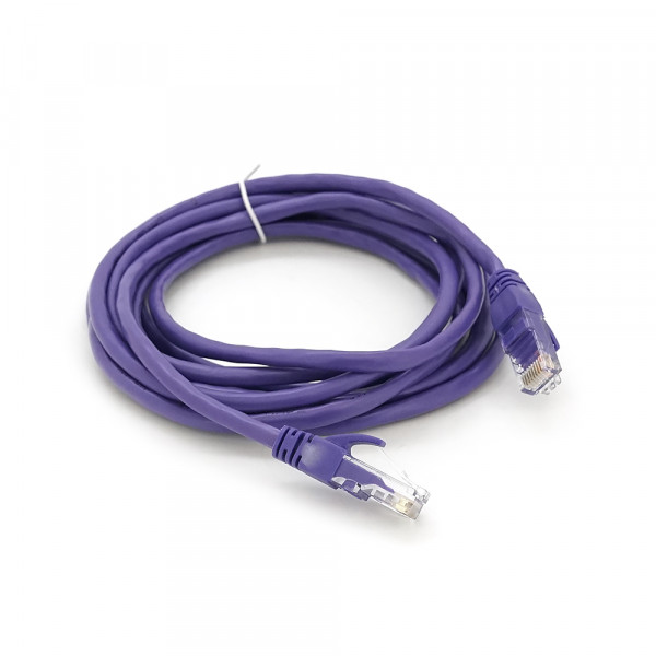 Патч-корд литий RITAR, UTP, RJ45, Cat.5e, 3m, фіолетовий, Cu (мідь)