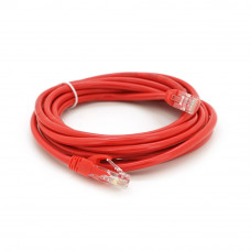 Патч-корд литий RITAR, UTP, RJ45, Cat.5e, 2m, червоний, Cu (мідь)