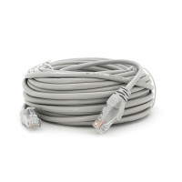 Патч-корд литий RITAR, UTP, RJ45, Cat.5e, 10m, сірий, Cu (мідь) Q100