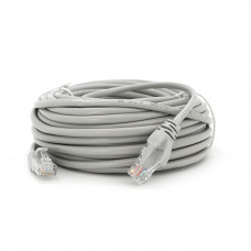 Патч-корд литий RITAR, UTP, RJ45, Cat.5e, 10m, сірий, Cu (мідь) Q100