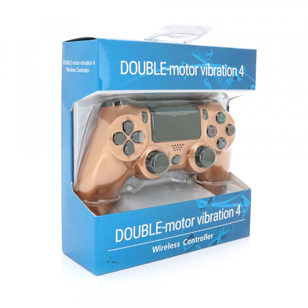Геймпад Brazzers бездротовий для PS4 Wireless DUALSHOCK 4, роз'єм для навушників, LED light bar, Gold, 3.7V, 600mAh, Blister-box