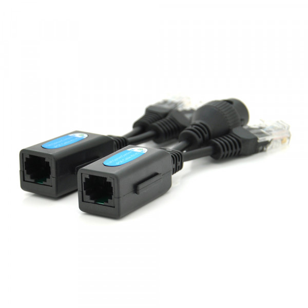 Splitter/Combiner RJ-45 POE Розгалужувач сигналу 2 пристрою по одному кабелю з підтримкою POE (Пара)