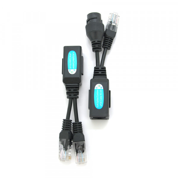 Splitter/Combiner RJ-45 POE Розгалужувач сигналу 2 пристрою по одному кабелю з підтримкою POE (Пара)