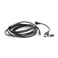 Універсальний ендоскоп 3в1 (USB/MicroUSB/Type-C) для смартфона/ПК, камера 5.5мм, жорсткий кабель 2м, з LED-підсвічуванням, IP67
