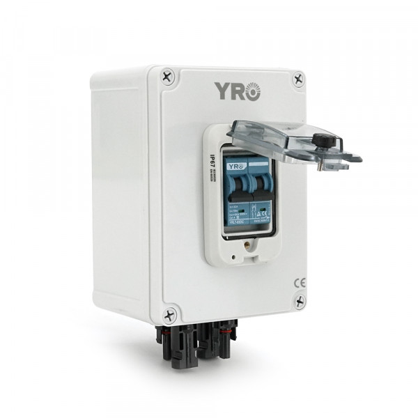 Вимикач навантаження постійного струму для сонячних систем YR1-1, 550V, 32A, IP66, підключення знизу
