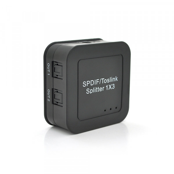 Цифровий оптичний роздільник звуку SPDIF / Toslink 1x3