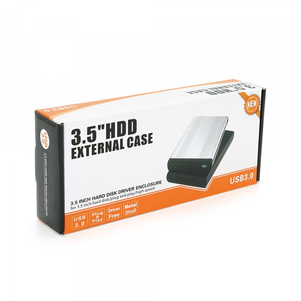 Карман , 3,5 "алюмінієвий корпус, інтерфейс USB3.0 SATA, Black