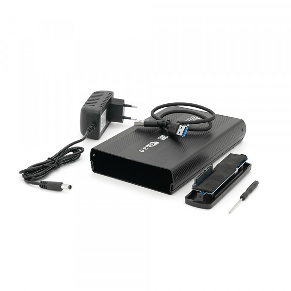 Карман , 3,5 "алюмінієвий корпус, інтерфейс USB3.0 SATA, Black