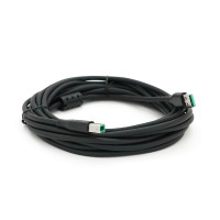 Кабель USB 2.0 VegGieg AM/BM, 5.0m, 1 ферит, Black, Q120