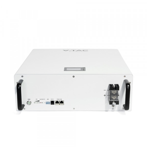 Акумуляторна батарея V-TAC VT48100E-W LiFePO4 51,2V 100Аh 5.12kWh,(100/100A)585x565x275mm, 50,67kg