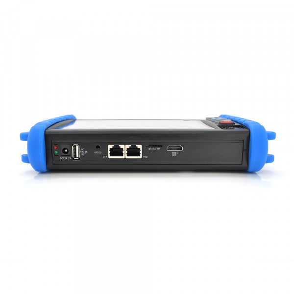 Тестер для камер відеоспостереження IPC-5600 PLUS, з 7″ сенсорним дисплеєм, підтримує IP, CVBS, Wi-Fi, LAN, BNC, 12V, POE