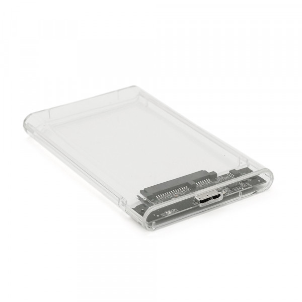 Карман ShuoLe U25E30, 2,5"прозорийй  корпус,интерфейс USB3.0 SATA,  transparent