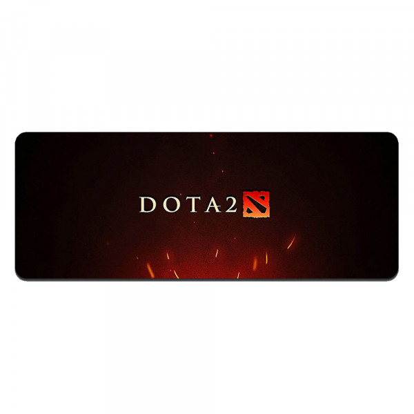 Килимок 300*700 тканинний DOTA2, товщина 2 мм, колір Black-Red, OEM