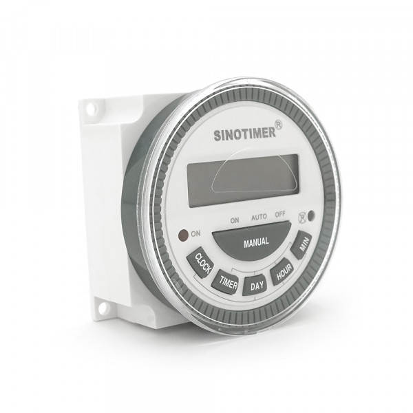 Таймер тижневий Sinotimer TM619-2, програмований, 16А, 200-250V, 60х60х30 мм