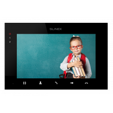 AHD відеодомофон Slinex SQ-07MTHD (black), 7” сенсорний IPS екран, запис руху, слот microSD, 197×127×20 мм