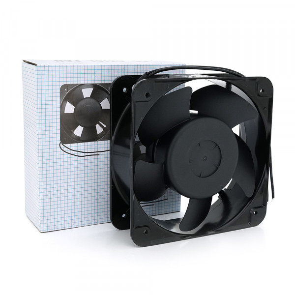 Кулер для охолодження серверних БП BT-220 15050B2H DC sleeve fan 2pin під паяння - 150*150*50мм, 220V/0,22A, 2600об/хв Q24