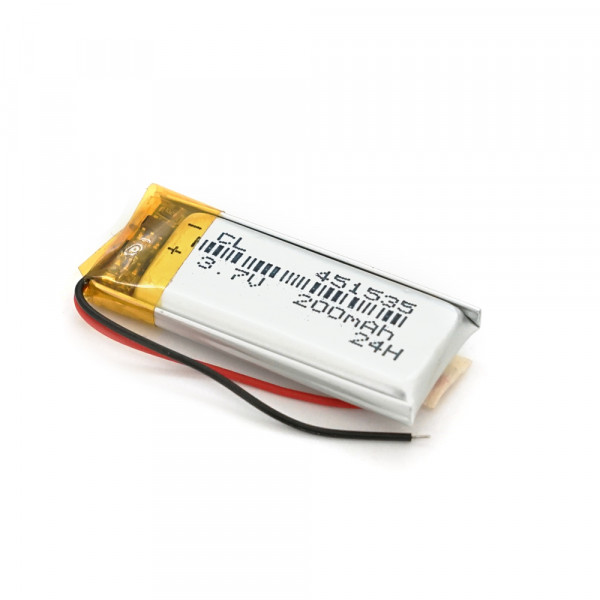 Літій-полімерний акумулятор 4,5*15*35mm 3,7V (Li-ion 3.7В 200мА·год)