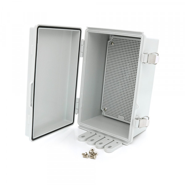 Розподільна коробка, два замки, IP65, ABS, 290х190х140 мм, White