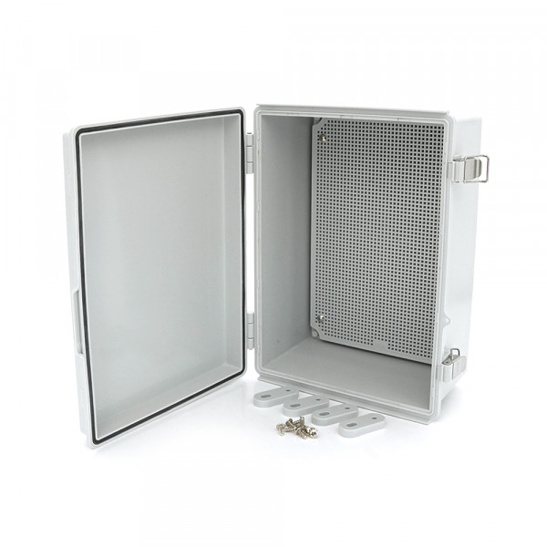 Розподільна коробка, два замки, IP65, ABS, 350х250х150 мм, White