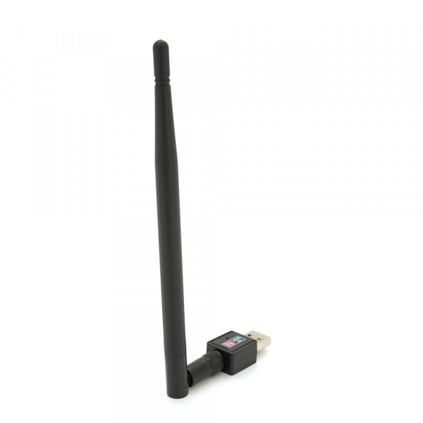 Бездротовий мережевий адаптер з антеною 20см 5DBI Wi-Fi-USB Merlion LV-UW02RK-5DB, 802.11bgn, 300MB, 2.4 GHz, WIN7 /XP/Vista /2K/MAC/LINUX