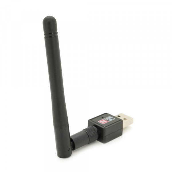 Бездротовий мережевий адаптер з антеною 10см 2DBI Wi-Fi-USB Merlion LV-UW02-2DB, 802.11bgn, 300MB, 2.4 GHz, WIN7/XP/Vista/2K/MAC/LINUX