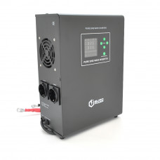 ДБЖ з правильною синусоїдою Europower EPWM-MPS-2500/24 (1800 Вт) 5/10/15/20/30А, під зовнішню АКБ 24В (AGM/GEL/LFP), кріплення на стіну. Q1 (460*230*380)