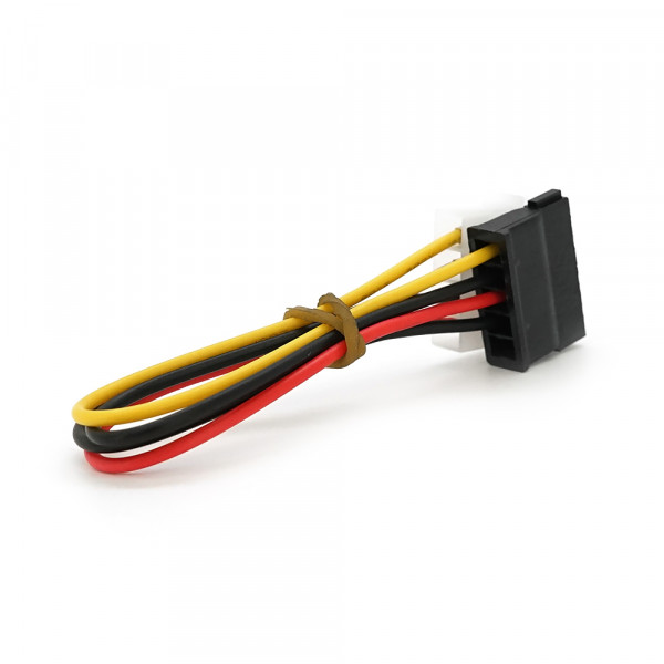 Перехідник живлення SATA=>4pin, 0.2m, Пакет