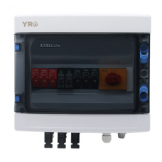 Комбінатор для сонячних систем YRPVB-3/1CB DC1000V з блискавкозахистом (3 входи/1 вихід) (струм 32А 1000В)