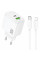 Набір СЗУ HOCO CS55A + Type-C/Lighting кабель, 1xUSB+1xUSB-C, PD30W+QC3.0, кабель 1м, White, Box