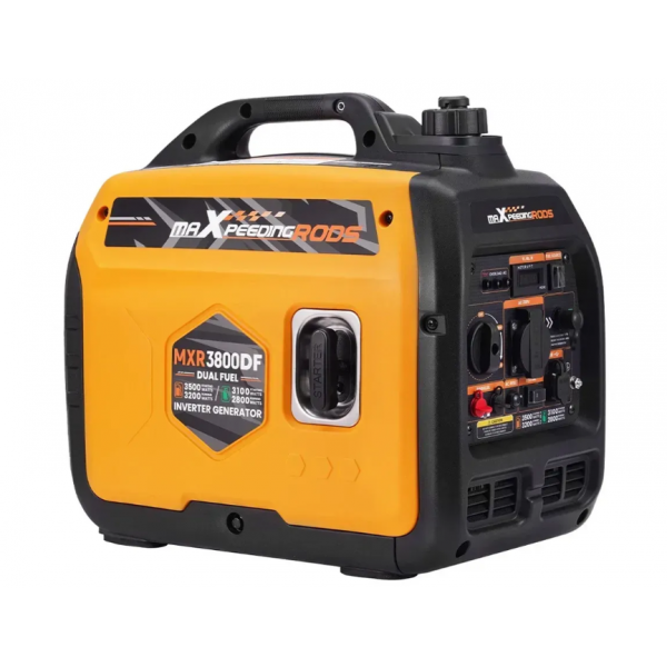 Генератор інверторний БЕНЗИНОВИЙ MXR3800 (3,2 kW), однофазний, 220V, 50Hz, об'єм бака 4л, ручний запуск
