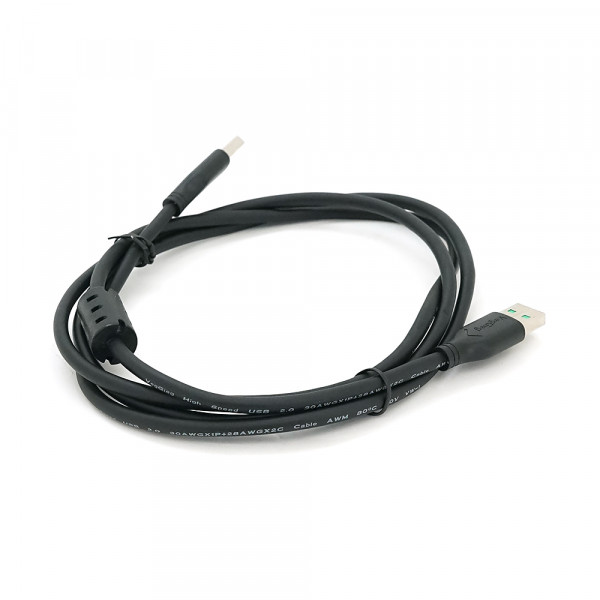 Кабель VEGGIEG UA-1.5, USB 2.0 AM/AM, 1.5m, 1 ферит, Black