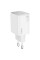 Набір СЗУ HOCO N42 + кабель Lighting, 2xUSB-C, PD45W, кабель 1м, White, Box