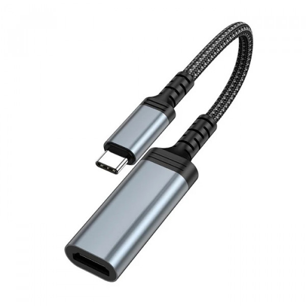 Перехідник HOCO UA43 Type-C (тато)/HDMI(мама), Black-gray