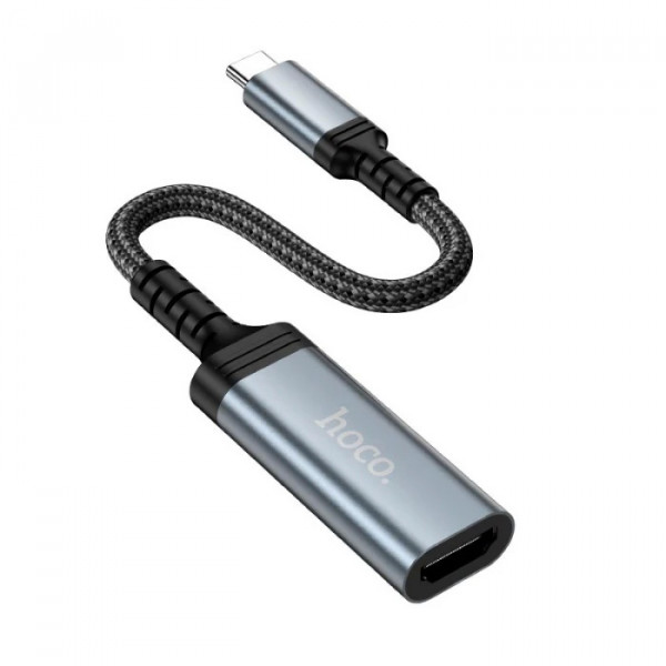 Перехідник HOCO UA43 Type-C (тато)/HDMI(мама), Black-gray