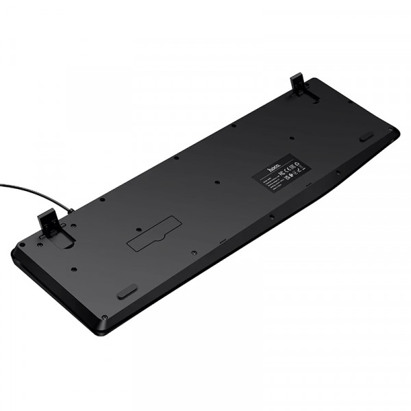 Клавіатура провідна HOCO GM60, USB, 104 клавіші, (Eng/Pyc), Black, Box